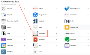 google search results for online to-do list tool.